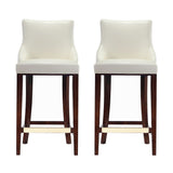 Shubert Barstool in Ivory - Set of 2 2-BS019-IV Manhattan Comfort