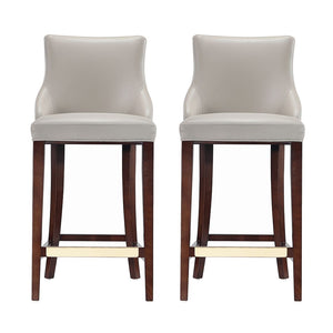 Shubert Barstool in Light Grey - Set of 2 2-BS019-LG Manhattan Comfort