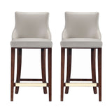 Shubert Barstool in Light Grey - Set of 2 2-BS019-LG Manhattan Comfort