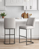 Serena Barstool in Light Grey - Set of 2 2-BS020-LG Manhattan Comfort