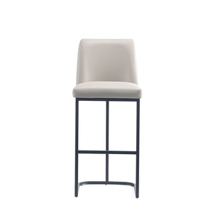 Serena Barstool in Light Grey - Set of 2 2-BS020-LG Manhattan Comfort