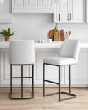 Serena Barstool in White - Set of 2 2-BS020-WH Manhattan Comfort