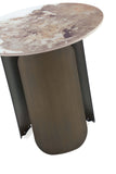 Monica Coffee Table and End Table Set of 2 in Gold 2-CE0169 Manhattan Comfort