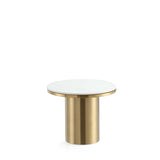 Glenn Coffee Table and End Table Set of 2 in Gold 2-CE1710 Manhattan Comfort