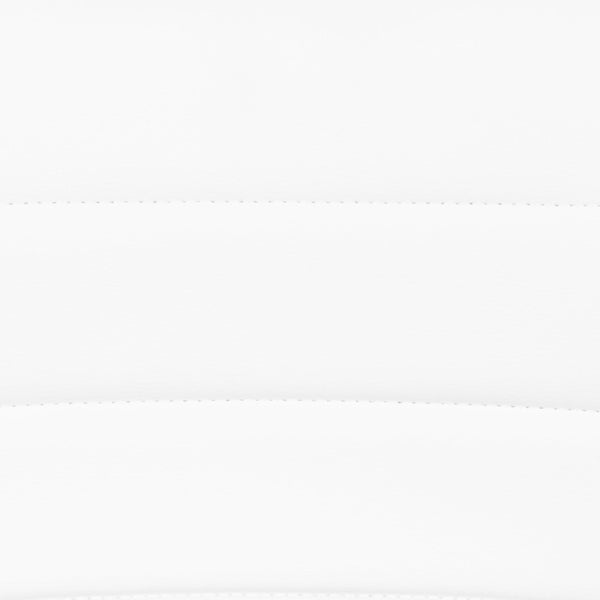 English Elm Vincent Modern Adjustable Bar Stools Set of 2 - Chic Swivel Design for Kitchen or Game Room Decor White Vinyl/Gold Frame 2-CH-92023-1-WH-G-GG