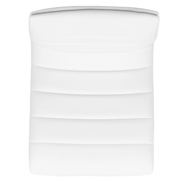 English Elm Vincent Modern Adjustable Bar Stools Set of 2 - Chic Swivel Design for Kitchen or Game Room Decor White Vinyl/Gold Frame 2-CH-92023-1-WH-G-GG