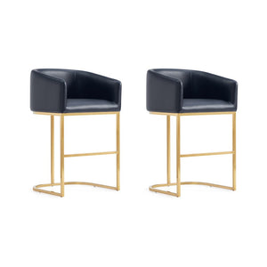 Louvre Counter Stool in Black- Set of 2 2-CS009-BK Manhattan Comfort