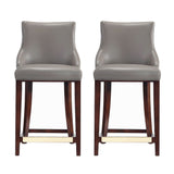 Shubert Counter Stool in Dark Taupe - Set of 2 2-CS016-DT Manhattan Comfort