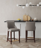 Shubert Counter Stool in Dark Taupe - Set of 2 2-CS016-DT Manhattan Comfort