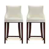 Shubert Counter Stool in Ivory - Set of 2 2-CS016-IV Manhattan Comfort