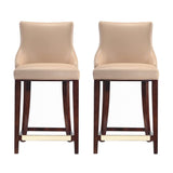 Shubert Counter Stool in Tan - Set of 2 2-CS016-TN Manhattan Comfort