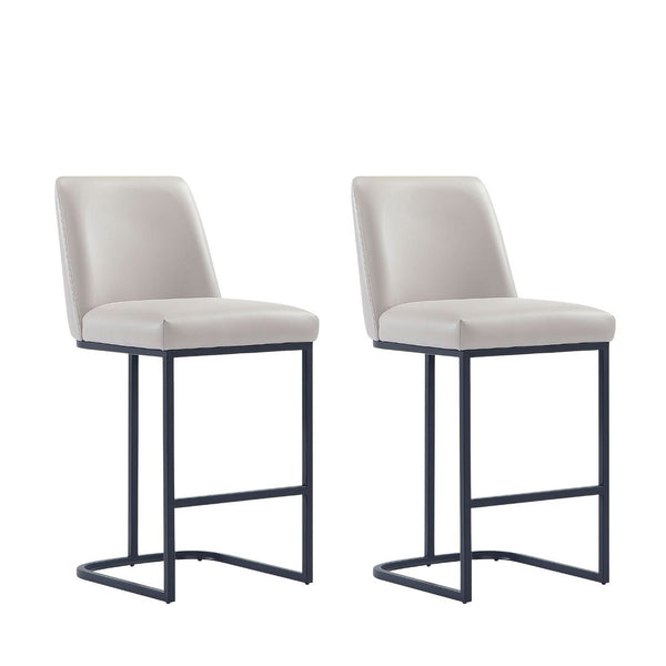 Serena Counter Stool in Light Grey - Set of 2 2-CS017-LG Manhattan Comfort