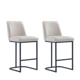 Serena Counter Stool in Light Grey - Set of 2 2-CS017-LG Manhattan Comfort