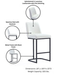 Serena Counter Stool in White - Set of 2 2-CS017-WH Manhattan Comfort