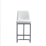 Serena Counter Stool in White - Set of 2 2-CS017-WH Manhattan Comfort