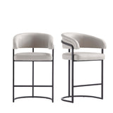 Augusta Counter Stool in Light Grey - Set of 2 2-CS018-LG Manhattan Comfort