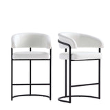 Augusta Counter Stool in White - Set of 2 2-CS018-WH Manhattan Comfort