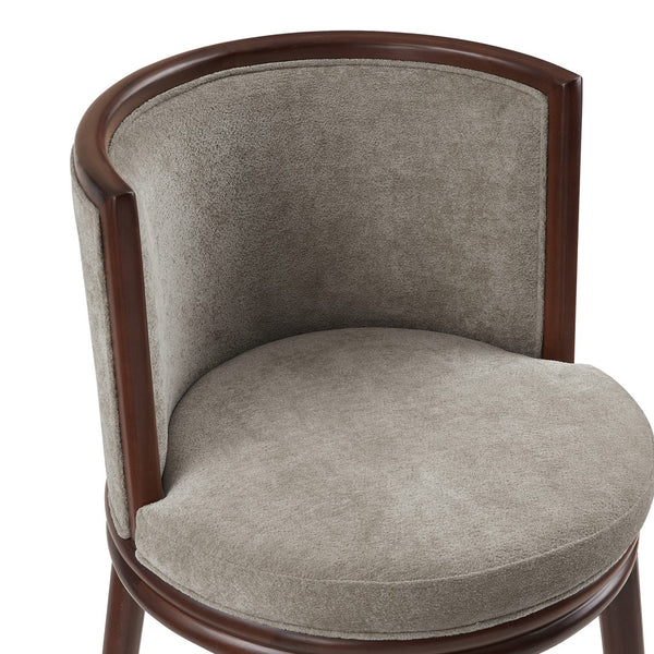 Manhattan Comfort Evalyn Exquisite Chenille Counter Stools With Elegant Beech Wood Frame For Chic Home Décor Cream Beech Wood 2-cs021-do