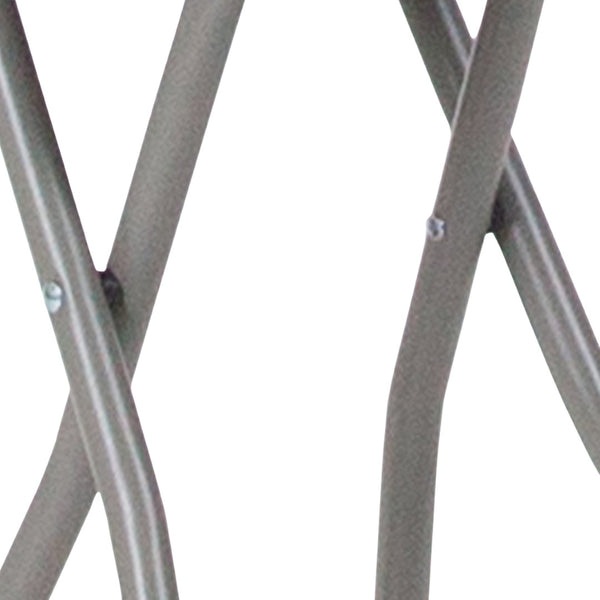 English Elm Micah 2 Pack Folding Stools – Lightweight, Durable, and Portable Seating for Home & Events 2-DAD-YCD-30-GG