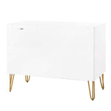 2-Piece DUMBO Standard 3-Drawer Dresser and DUMBO 1.0 Nightstand in White 2-DB01-WH Manhattan Comfort