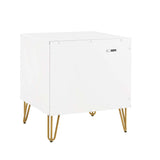 2-Piece DUMBO Standard 3-Drawer Dresser and DUMBO 1.0 Nightstand in White 2-DB01-WH Manhattan Comfort