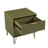 2-Piece DUMBO Standard 3-Drawer Dresser and DUMBO 2.0 Nightstand in Olive Green 2-DB02-OG Manhattan Comfort