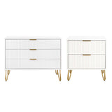 2-Piece DUMBO Standard 3-Drawer Dresser and DUMBO 2.0 Nightstand