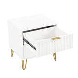 2-Piece DUMBO Standard 3-Drawer Dresser and DUMBO 2.0 Nightstand in White 2-DB02-WH Manhattan Comfort