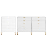 2-Piece DUMBO  5-Drawer Tall Dresser and DUMBO 10-Drawer Double Tall Dresser