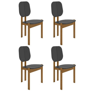 Gales Dining Chair in Black - Set of 4 2-DC-83938-BK Manhattan Comfort