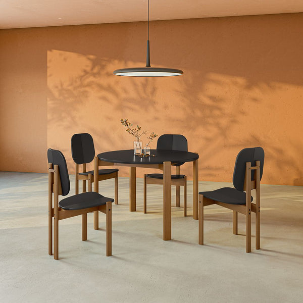 Gales Dining Chair in Black - Set of 4 2-DC-83938-BK Manhattan Comfort