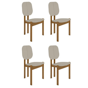 Gales Dining Chair in Greige - Set of 4 2-DC-83938-OW Manhattan Comfort