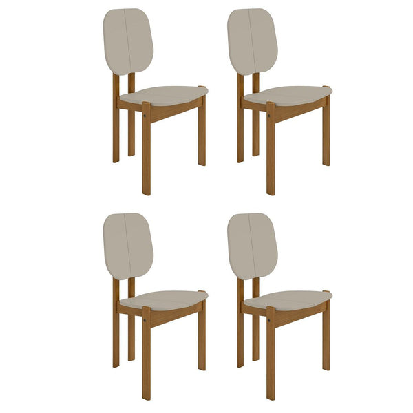 Gales Dining Chair in Greige - Set of 4 2-DC-83938-OW Manhattan Comfort