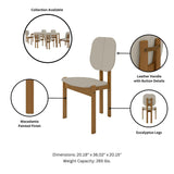 Gales Dining Chair in Greige - Set of 4 2-DC-83938-OW Manhattan Comfort