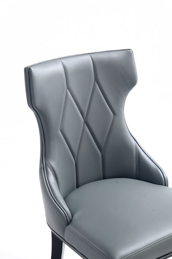 Manhattan Comfort Reine Traditional Dining Chairs - Set of 4 Pebble Grey 2-DC007-PE
