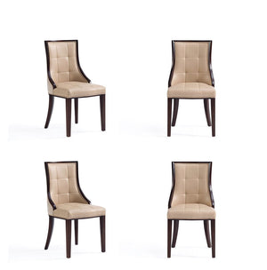 Manhattan Comfort Fifth Avenue Traditional Dining Chair - Set of 4 Tan 2-DC008-TN