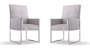 Manhattan Comfort Element Modern Dining Chair (Set of 2) Grey 2-DC029-GY