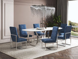 Manhattan Comfort Element Modern Dining Chair (Set of 2) Blue 2-DC030-BL