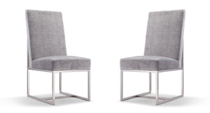 Manhattan Comfort Element Modern Dining Chair (Set of 2) Grey 2-DC030-GY