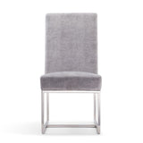 Manhattan Comfort Element Modern Dining Chair (Set of 2) Grey 2-DC030-GY