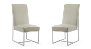 Manhattan Comfort Element Modern Dining Chair (Set of 2) Champagne 2-DC030-OM