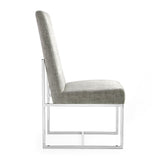 Manhattan Comfort Element Modern Dining Chair (Set of 2) Steel 2-DC030-ST