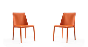 Manhattan Comfort Paris Modern Dining Chair (Set of 4) Coral 2-DC032-CO