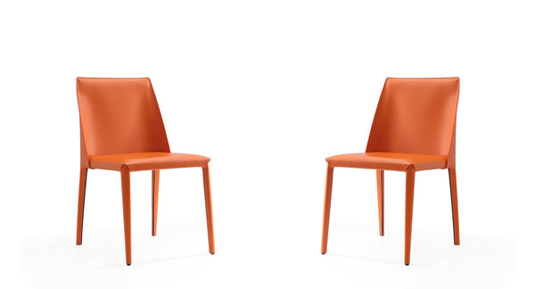 Manhattan Comfort Paris Modern Dining Chair (Set of 4) Coral 2-DC032-CO
