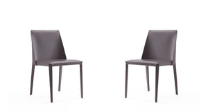 Manhattan Comfort Paris Modern Dining Chair (Set of 4) Grey 2-DC032-GY