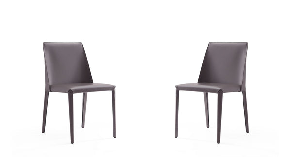 Manhattan Comfort Paris Modern Dining Chair (Set of 4) Grey 2-DC032-GY