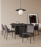 Manhattan Comfort Paris Modern Dining Chair (Set of 4) Grey 2-DC032-GY