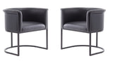 Manhattan Comfort Bali Modern Dining Chair (Set of 2) Black 2-DC044-BK