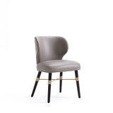 Manhattan Comfort Strine Modern Dining Chair- Set of 2 Dark Taupe 2-DC045-DT