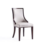 Manhattan Comfort Grand Traditional Dining Chairs - Set of 4 Light Grey 2-DC048-LG